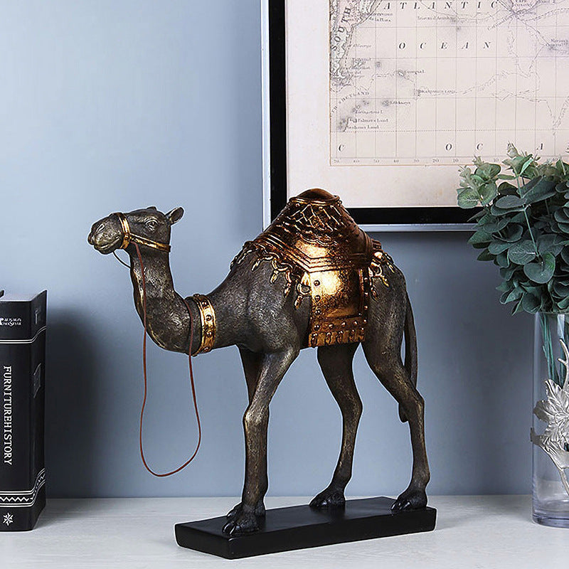 Transform Your Space with the Single Humped Camel Resin Home Decor
